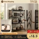 4-TierHeavy Duty Shelf -Instantly Organize, No Assembly Needed!
