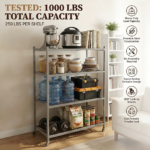 4-TierHeavy Duty Shelf -Instantly Organize, No Assembly Needed! - Image 2